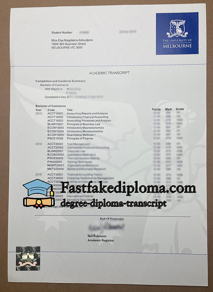 buy University of Melbourne diploma