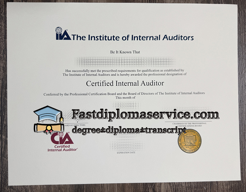 Buy CIA certificate, get IIA certificate online
