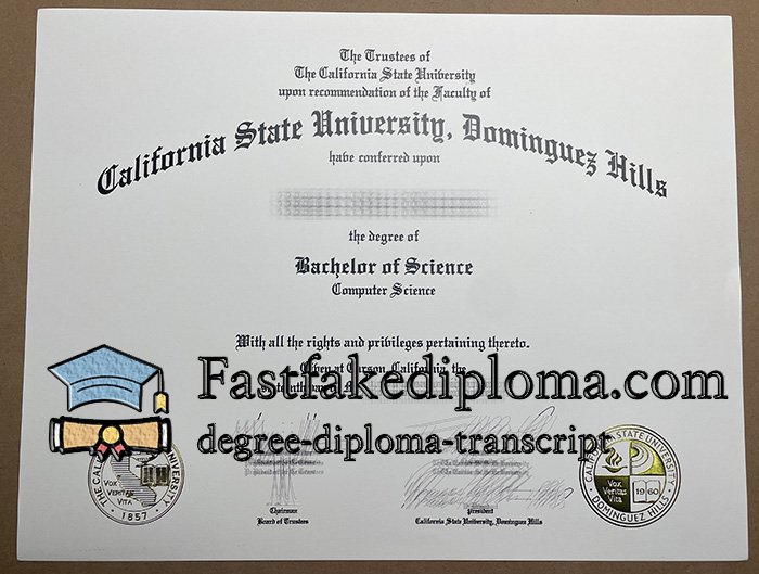 make Cal State Dominguez Hills diploma