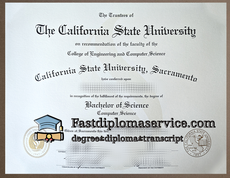 Buy California State University Sacramento diploma