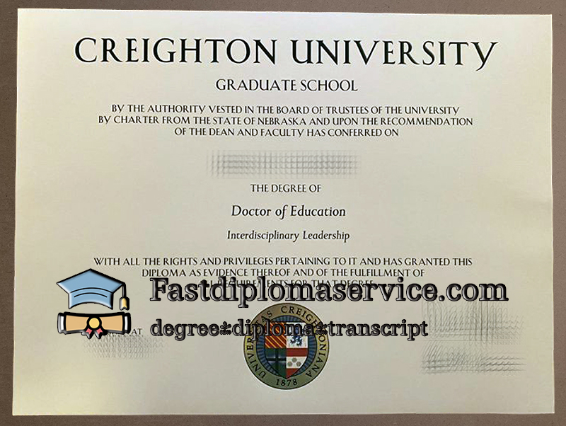 Order Creighton University diploma