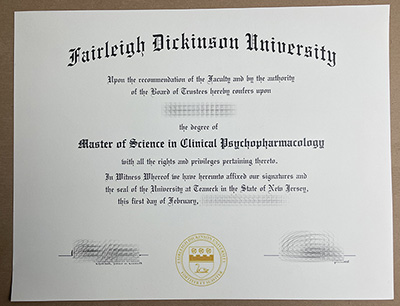 make Fairleigh Dickinson University diploma
