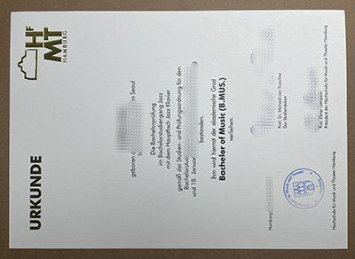 order HfMT Hamburg certificate