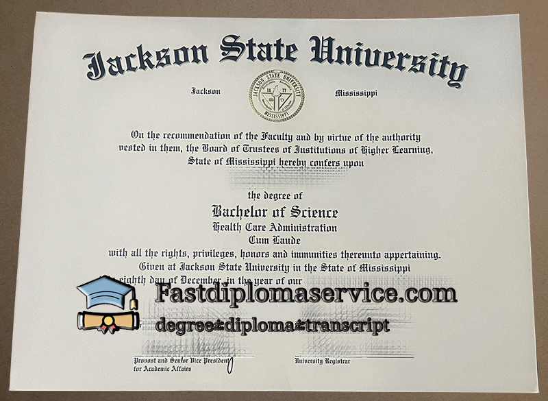 Buy Jackson State University diploma