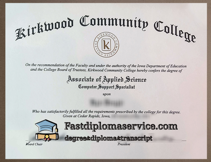 Buy Kirkwood Community College diploma
