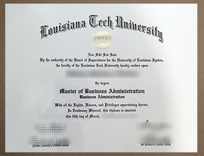 Order Louisiana Tech University diploma