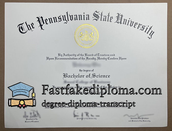buy Pennsylvania State University diploma