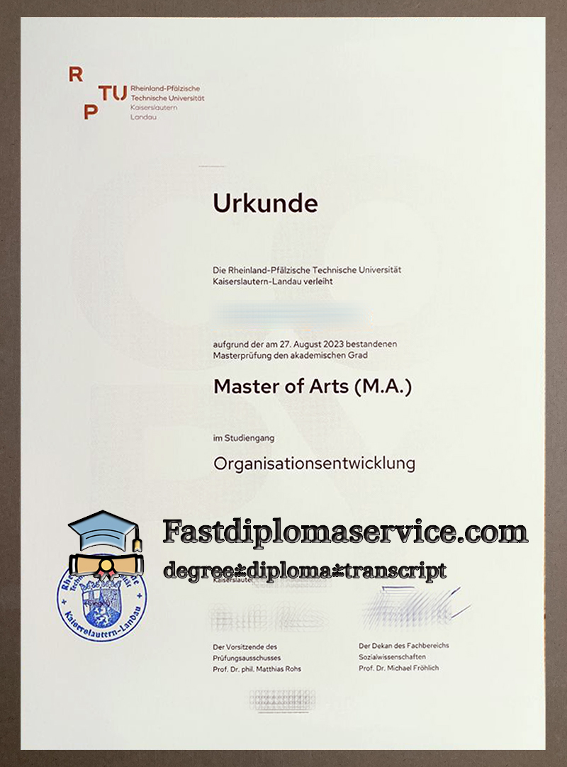 buy RPTU Kaiserslautern diploma