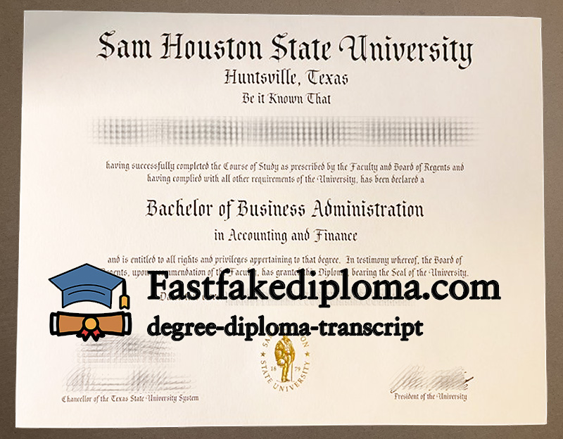 get Sam Houston State University diploma