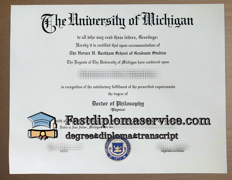 Buy University of Michigan diploma