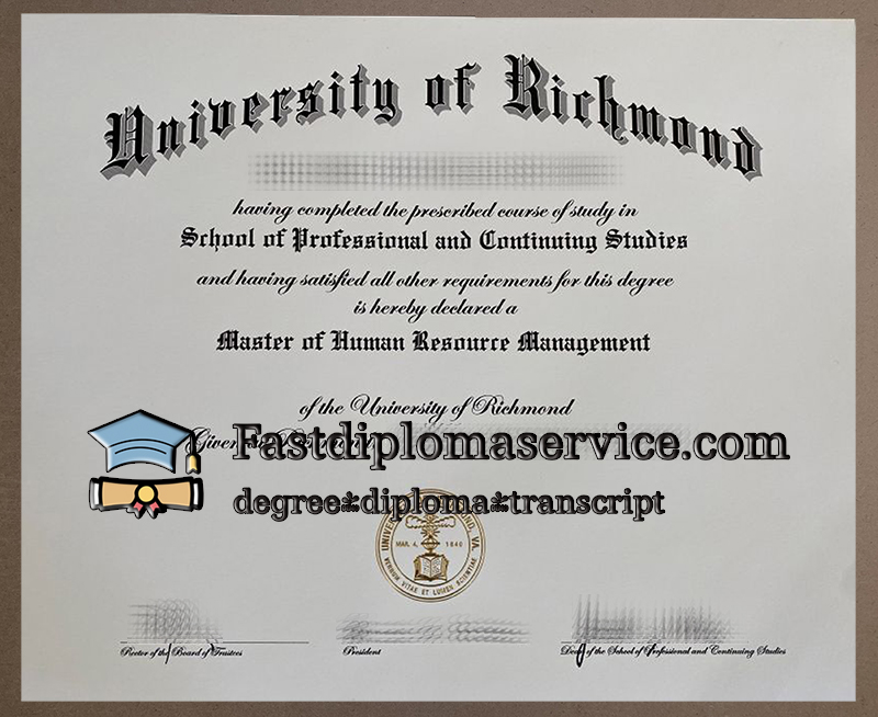get University of Richmond diploma