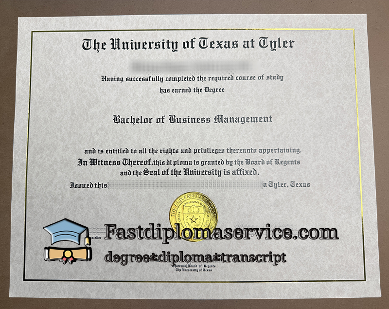 UT Tyler diploma