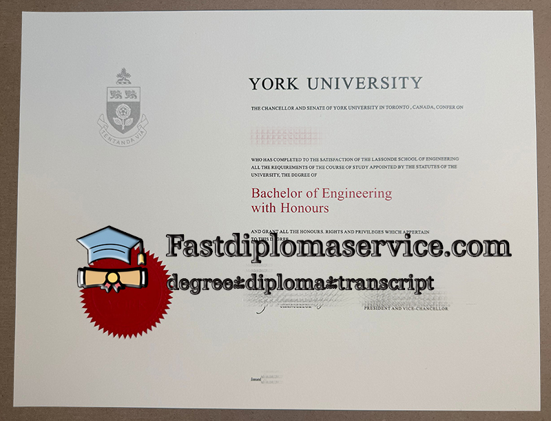 Order York University diploma