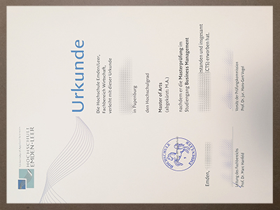 How to order Hochschule Emden Urkunde