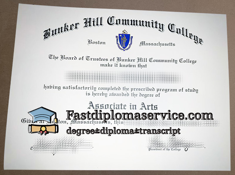 Buy Bunker Hill Community College diploma