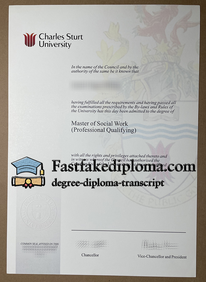 Buy Charles Sturt University diploma