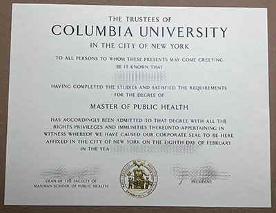 Order Columbia University certificate