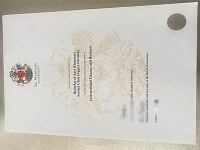 order De Montfort University diploma