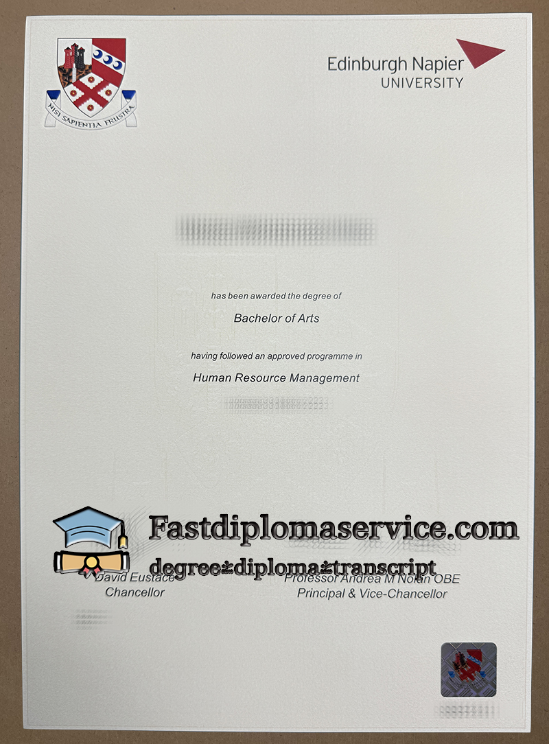 Buy Edinburgh Napier University diploma