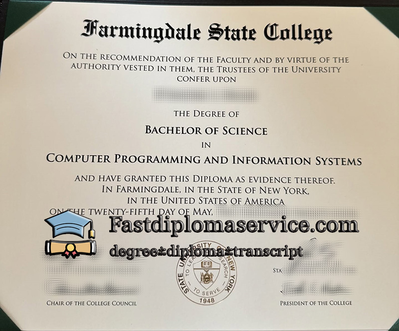 Order Farmingdale State College diploma