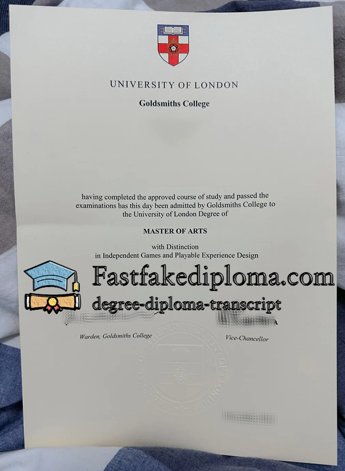 Buy Goldsmiths College diploma