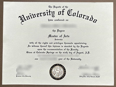 Where to order University of Colorado degree?