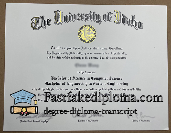 Buy University of Idaho diploma