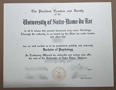 buy University of Notre Dame diploma