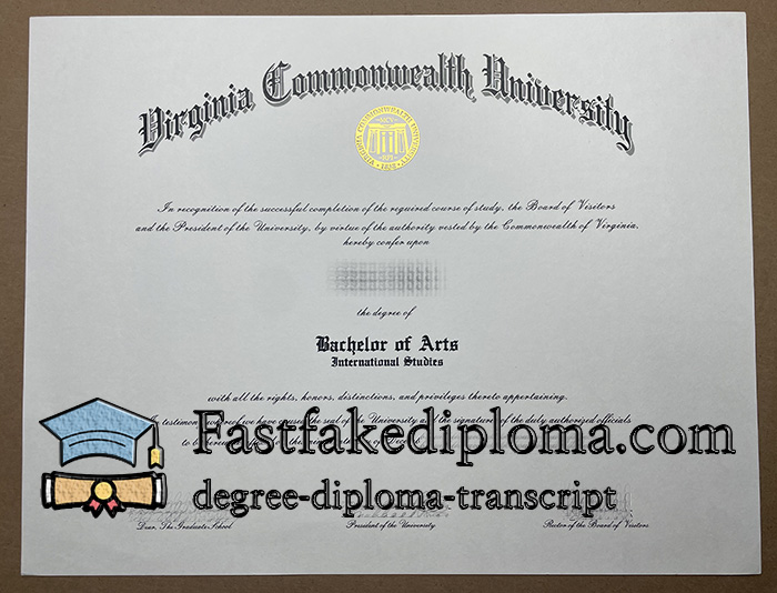 Buy Virginia Commonwealth University diploma