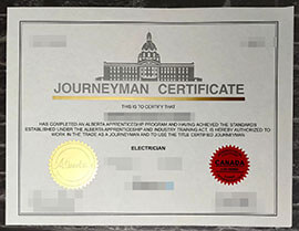 purchase realistic Alberta Journeyman Certificate