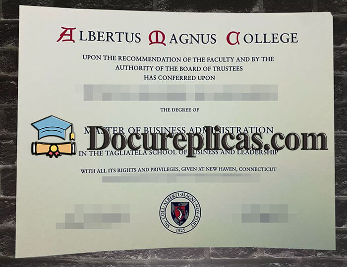 purchase realistic Albertus Magnus College diploma