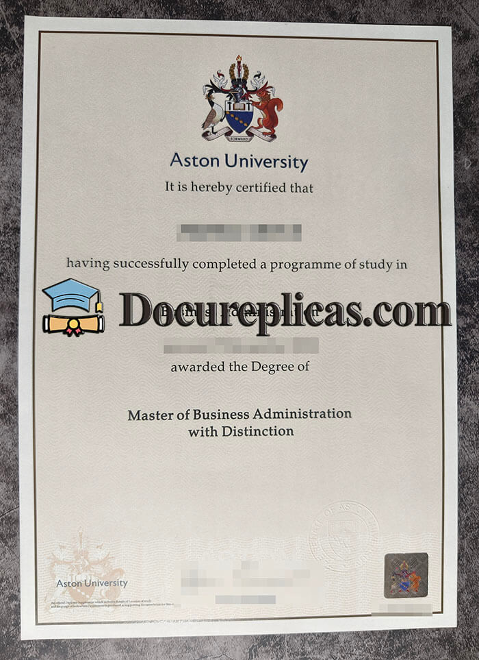 purchase realistic Aston University diploma