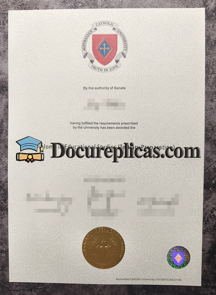 purchase realistic Australian Catholic University diploma
