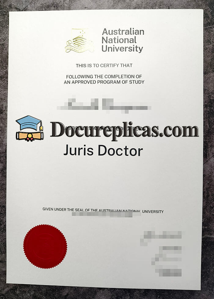 purchase realistic Australian National University diploma