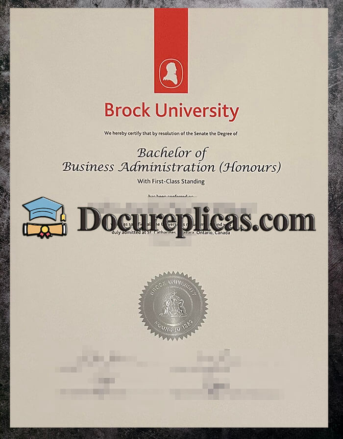 purchase realistic Brock University diploma