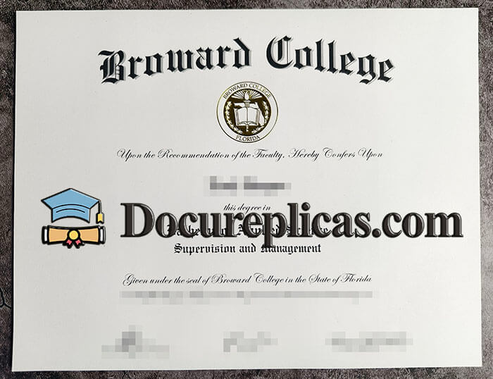 purchase realistic Broward College diploma