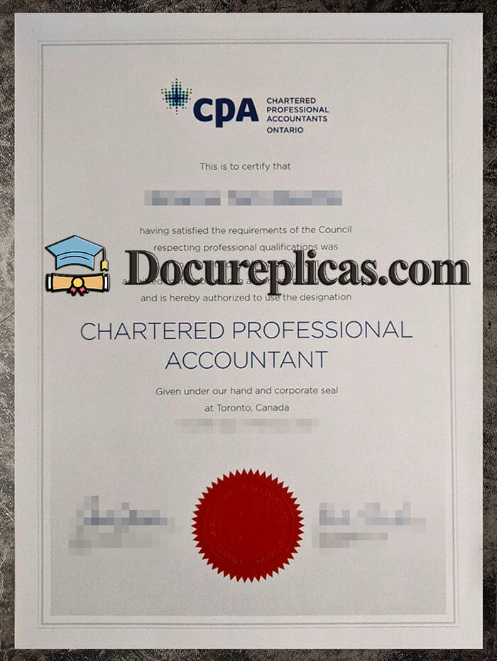 purchase realistic CPA Ontario certificate