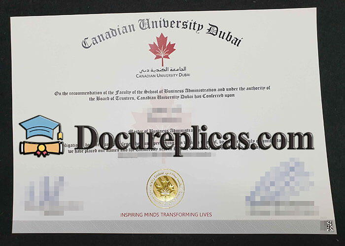 purchase realistic Canadian University Dubai diploma