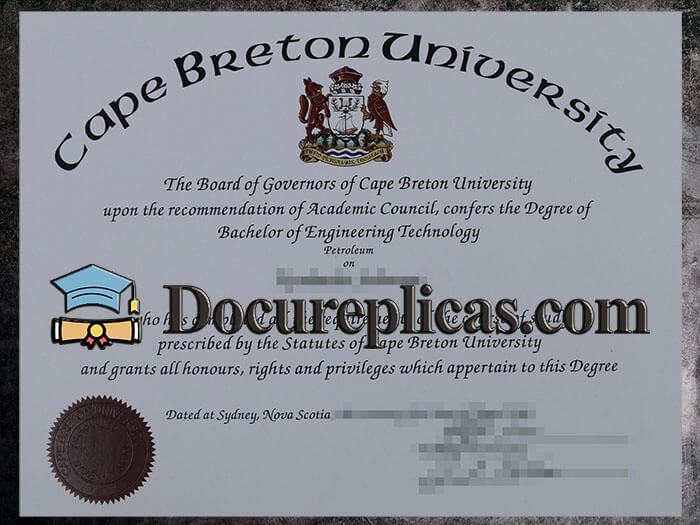 purchase realistic Cape Breton University diploma
