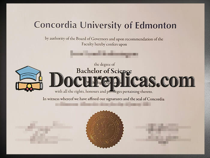 purchase realistic Concordia University of Edmonton diploma