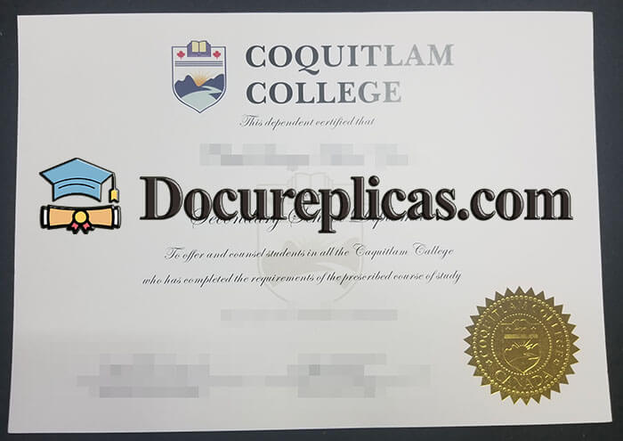purchase realistic Coquitlam College diploma