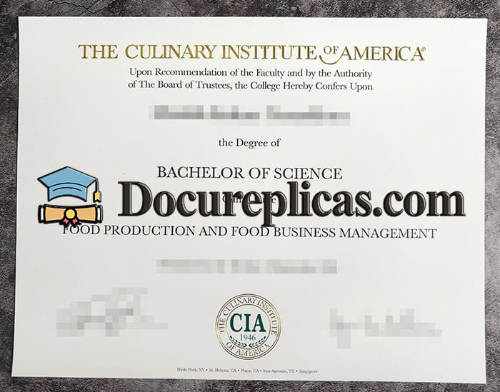 purchase realistic Culinary Institute of America diploma