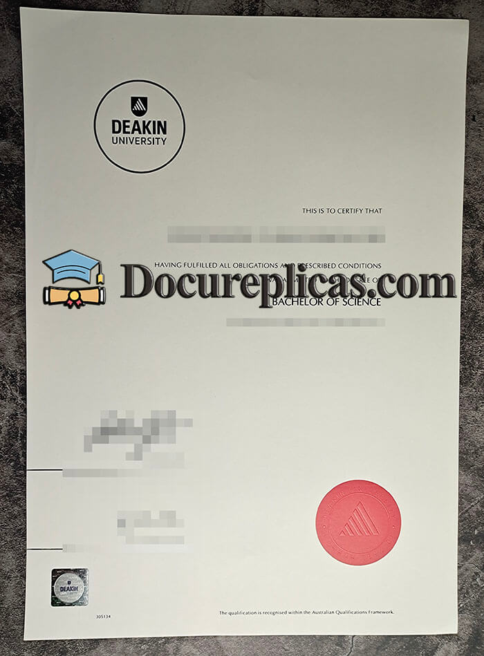 purchase realistic Deakin University diploma