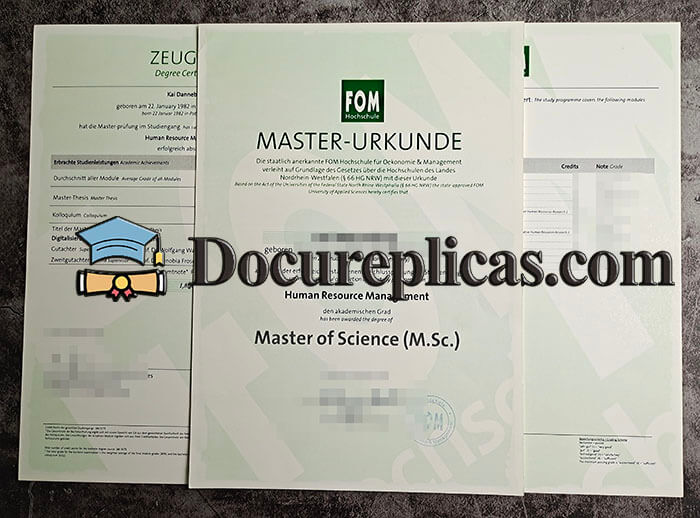 purchase realistic FOM Hochschule diploma