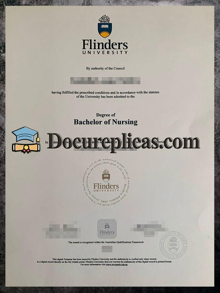 purchase realistic Flinders University diploma