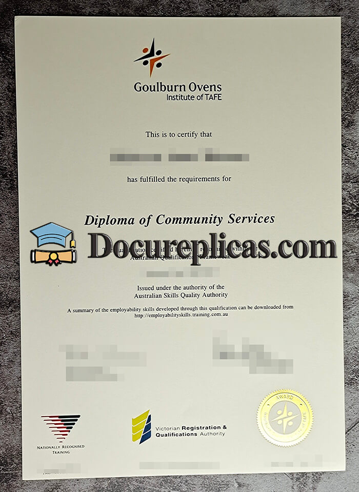 purchase realistic Goulburn Ovens Institute of TAFE diploma