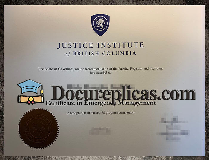 purchase realistic Justice Institute of British Columbia diploma