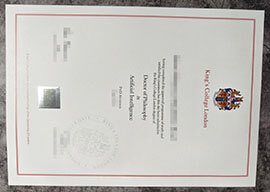 purchase realistic King's College London degree
