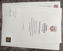 purchase realistic London South Bank University degree
