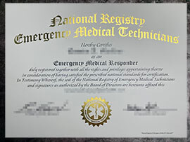 purchase realistic NREMT certificate